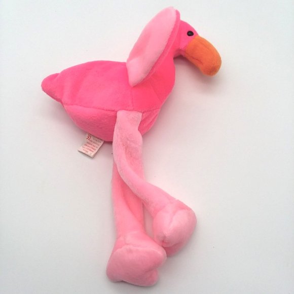 TY Beanie Baby  PINKY The Flamingo Hang Tush Tag Bean Bag Plush Retired 1995 - Picture 3 of 14